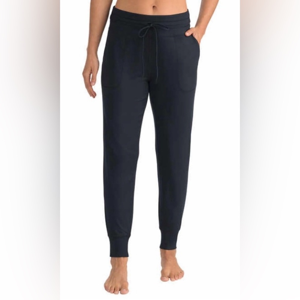 Lolë half moon black womens Joggers Pants yoga Pilates outdoors loungewear S